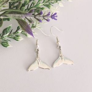 3/$25 Mermaid Tale Earrings Silver